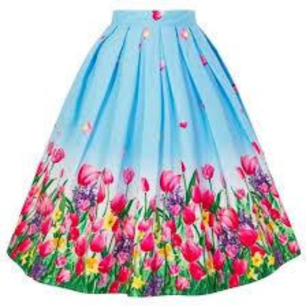 Hell Bunny Angelique 1950's Skirt Size Large